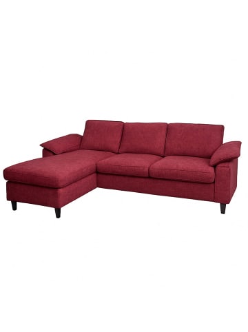 MCW Sofa-Garnitur O71 L-Form Liegefläche links/rechts 84x229x140cm, Bordeaux