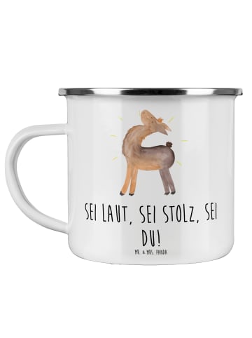 Mr. & Mrs. Panda Pott Sei du Mutig mit Spruch in Weiß