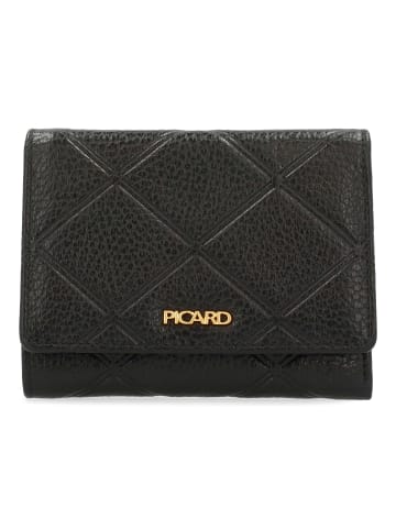 PICARD Geldbörse RFID Schutz Leder 12.5 cm in schwarz