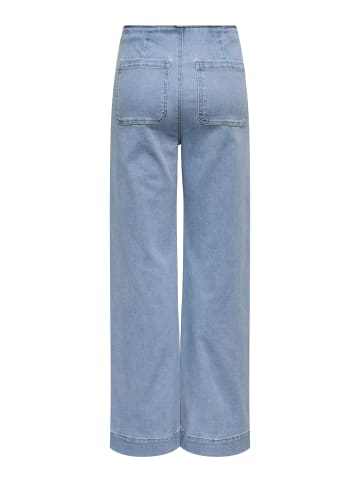 ONLY Jeans mit weitem Bein in Light Blue Denim