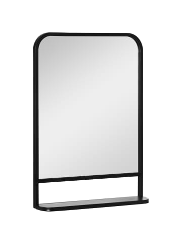 HOMCOM Wandspiegel in Schwarz 70L x 10,2B x 50H cm