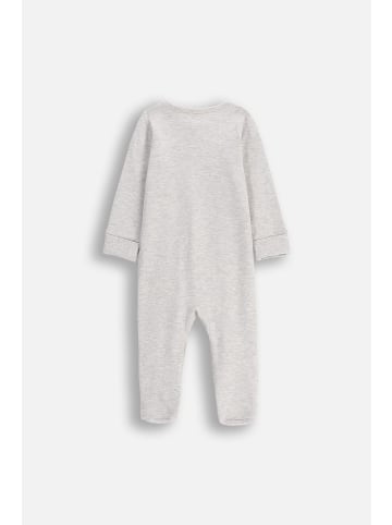 Coccodrillo Babystrampler mit Füßen in grau