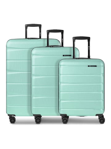 Franky Munich 4.0 4 Rollen Kofferset 3-teilig mit Dehnfalte in mint shiny
