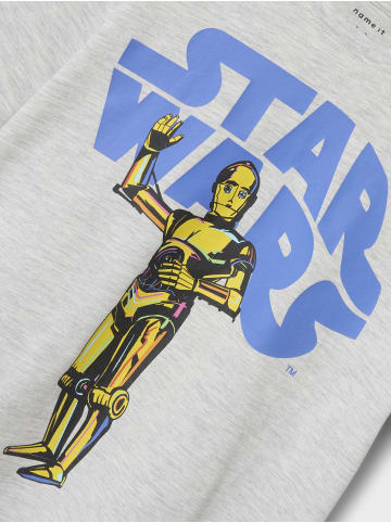 name it T-Shirt in Light Grey Melange