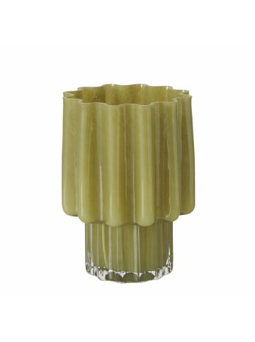 Boltze Glasvase RAGUSA in Grün, 24 cm