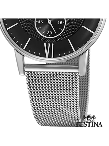 Festina Analog-Armbanduhr Festina Klassik silber mittel (ca. 36mm)