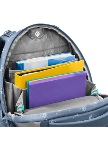 Coocazoo Schulrucksack-Set PORTER "Bloomy Daisy" 2-tlg. in Blau