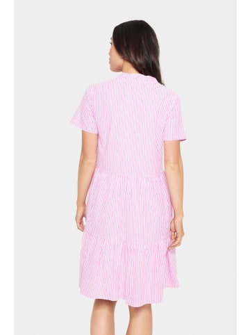 SAINT TROPEZ Kleid ElmikoSZ A-shape in Fandango Pink White Stripe