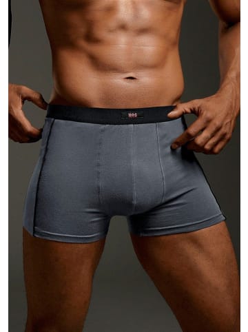 H.I.S Boxer in grau-olivgrün-bordeaux