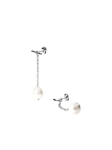 PURELEI Ohrringe Drop Pearl Silber