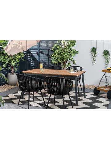 home24 Gartenstuhl NOXI 2er-Set in Schwarz