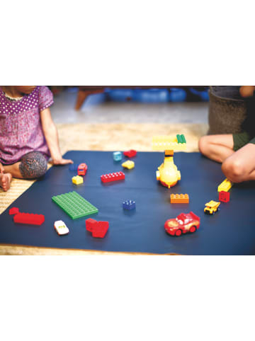 Tinyloaders 2x SET Bodenmatte Hochstuhl Spielmatte 110 cm x 95 cm Dunkelblau