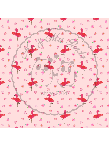 Mr. & Mrs. Panda Servier Tablett Flamingo Yoga ohne Spruch in Rosa