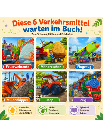 MAGNIKON Fühlbuch Verkehrsmittel, Tastbuch, Bilderbuch mit Reimen