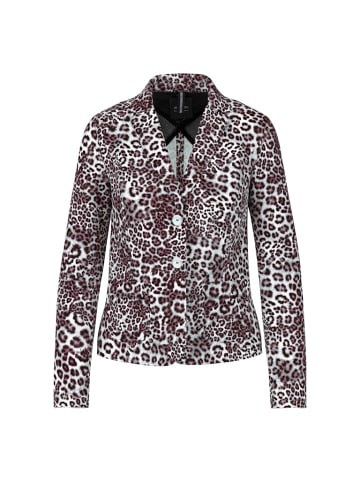 MARC CAIN Blazer mit Leo Print in Rot