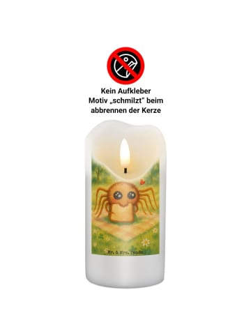 Mr. & Mrs. Panda Kerze Spinne Agathe Sandwich Design ohne Spruch in Weiß