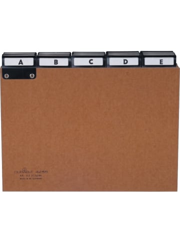 Durable Leitregister A5 quer A-Z Pressspan 5/5-Teilung braun