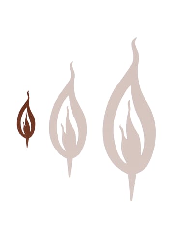 UNUS Gartenstecker Roststecker in Braun