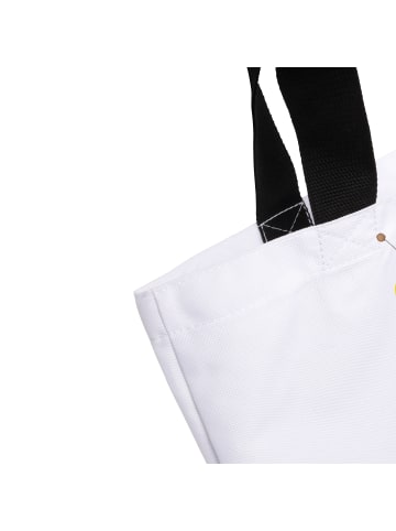 Mr. & Mrs. Panda Tote Bag Biene Blume mit Spruch in Weiß