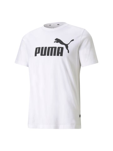 Puma T-Shirt 1er Pack in Weiß/Schwarz