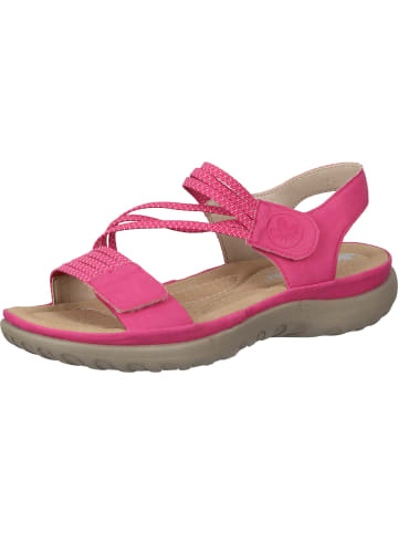 rieker Komfort-Sandalen in fuchsia/fuchsia-white