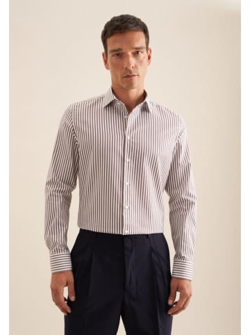 Seidensticker Business Hemd Slim in Braun