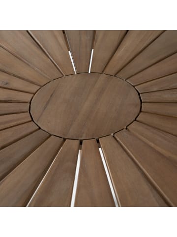 home24 Gartentisch FYLKE rund in Braun