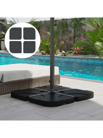 Outsunny Sonnenschirmständer 50L x 50B x 7,5H cm Schwarz