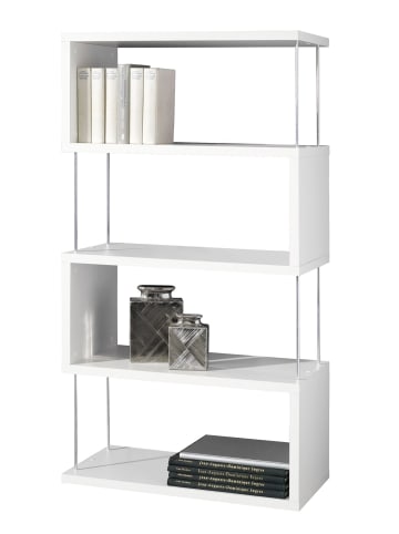 58 aufm Kessel REGAL Elga 66x33x126 Bücherregal Standregal weiß matt