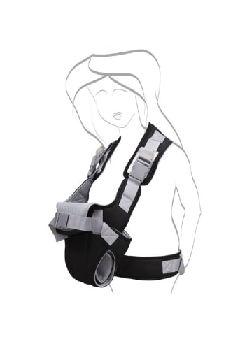 Moni Babytrage Carry go 2 in 1 in grau