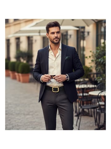 FRONHOFER Ledergürtel Kroko in Braun