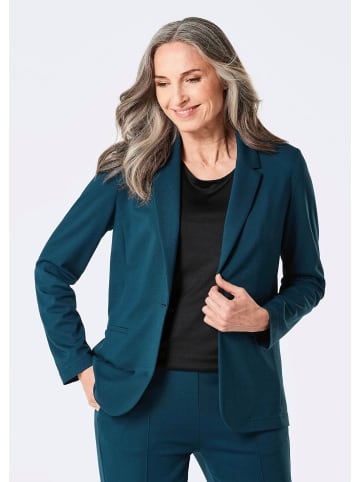 GOLDNER Kurzgröße: Longblazer Longblazer in petrol