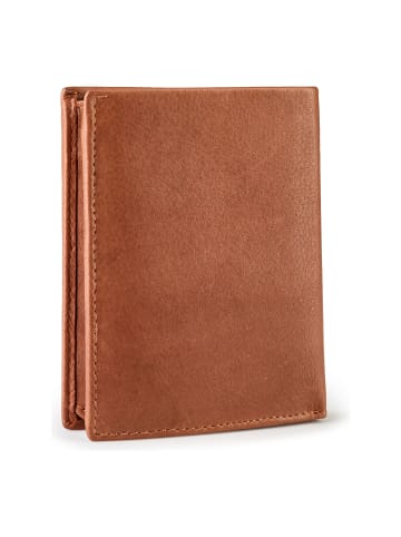 Esquire Chicago Geldbörse RFID Schutz Leder 9.5 cm cognac