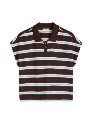 Marc O'Polo DENIM Gestreiftes Poloshirt wide in Offwhite