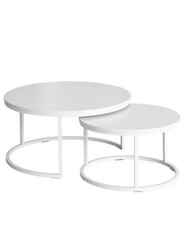 home24 Couchtisch Hickry 2er-Set in Beige
