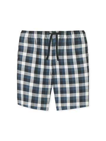 Schiesser Schlafanzug Hose Mix & Relax in Blau / Grau