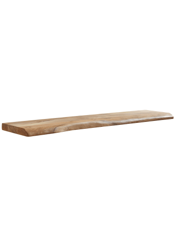 FineBuy Wandregal "SV79871" in Braun / 120 cm