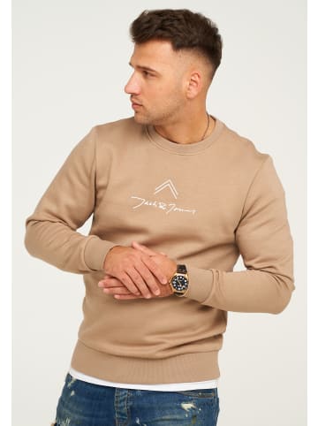 Jack & Jones Sweatshirt - LABO SWEAT CREW NECK in Dune