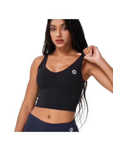 YEAZ SECRET Top in schwarz