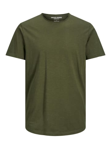 Jack & Jones Basic T-Shirt Rundhals Kurzarm JJEBASHER in Grün