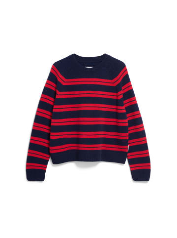 armedangels Strickpullover Liliriaa in marine rot - 0001