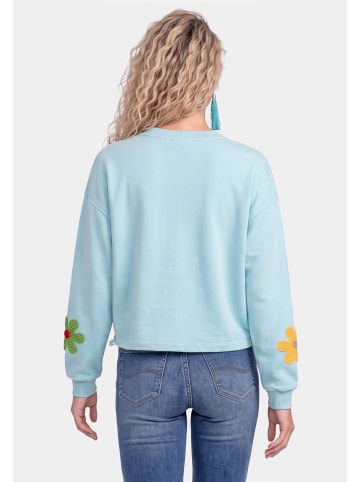 IZIA Women Sweatshirt in Aqua