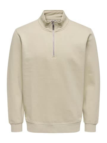 ONLY & SONS Sweatshirt Connor in Silver lining
