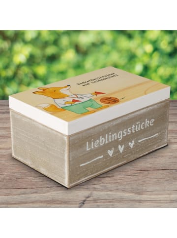 Mr. & Mrs. Panda Holzkiste Basketballtrainer Leidenschaft Design... in Weiß