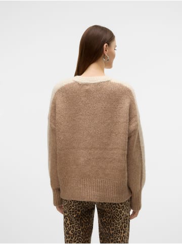Vero Moda Strickpullover in Silver Mink