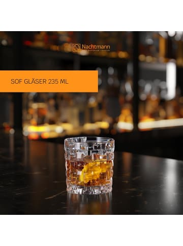 Nachtmann 4 er-Set Bossa Nova Whiskygläser in Transparent