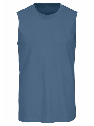 H.I.S Muscleshirt in dunkelblau, mittelblau, blau