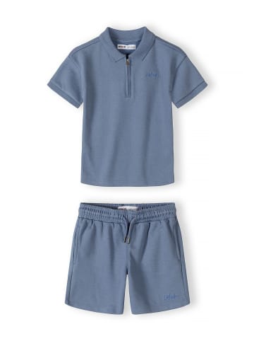 Minoti 2-tlg T-Shirt & Shorts 29POLO251 in Blau