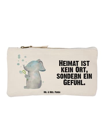 Mr. & Mrs. Panda Schminktasche Elefant Seifenblasen mit Spruch in Weiß