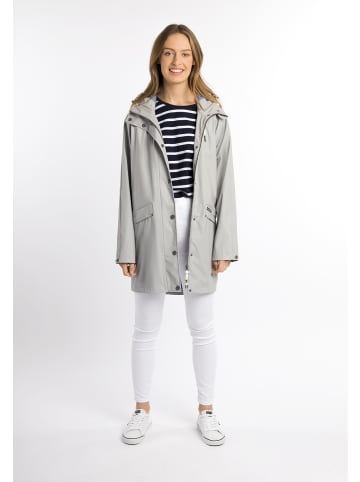 Schmuddelwedda Damen Oversized Regenmantel in Hellgrau